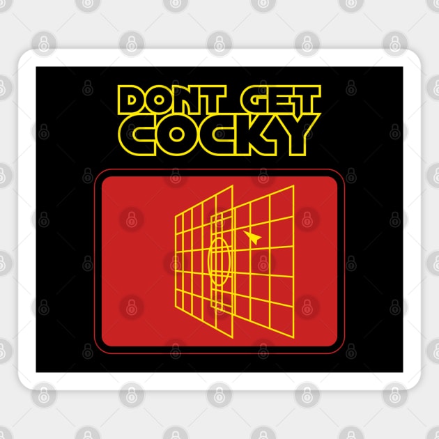 Don't Get Cocky...Falcon Targeting Computer Magnet by LeftCoast Graphics